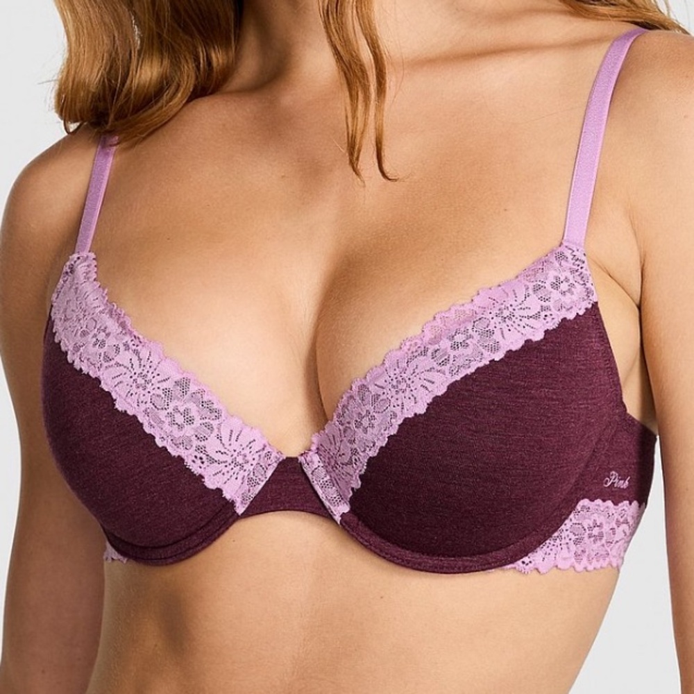 Women's Purple Lace Bra